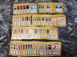 79x Vintage Pokemon Trainer Card Lot - Base Set Jungle Fossil - 6x 1ST EDITION - Image 1