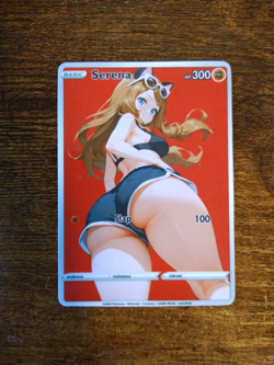 Beautiful Waifu Card - Serena Goddess ACG Custom DIY Fan Art Card - Image 1