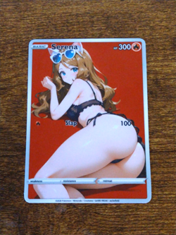 Beautiful Waifu Card - Serena - Goddess ACG Custom DIY Fan Art Card - Image 1