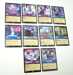 Disney Lorcana Theme - Frozen Lot of 10 cards - Elsa, Anna, Olaf - Image 1