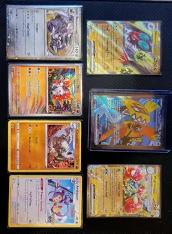 13 Card Pokemon Lot 4 EX (Holos) 1 VMAX (Holo) - Image 1