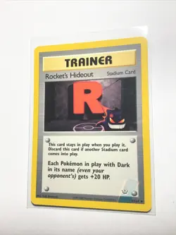 ROCKET'S HIDEOUT - Neo Revelation - 63/64 - RARE INK ERROR - Pokemon Card - LP - Image 1