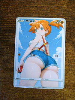 Beautiful Waifu Card - MIsty Casual- Goddess ACG Custom DIY Fan Art Card - Image 1