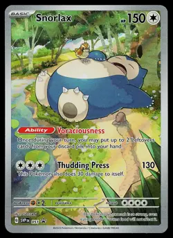 Pokemon Card - Snorlax Scarlet & Violet Promo 051 Holo Illustration Rare - Image 1