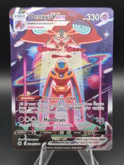 Deoxys VMAX ULTRA RARE GG45/ GG70 Crown Zenith Pokemon Holo Full Art Card TCG - Image 1