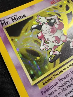 Pokemon Mr. Mime Jungle 6/64 Holo 1999 WOTC TCG Card - LP - Image 2