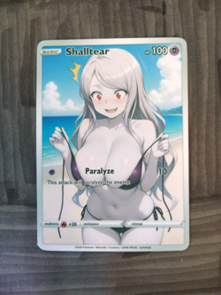 Beautiful Waifu Card - Shalltear Swimsuit - Goddess ACG Custom DIY Fan Art Card - Image 1