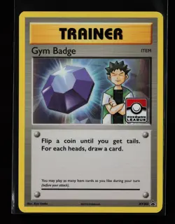 Gym Badge (Brock) XY203 Holo XY Promos League Stamped Pokemon Card - Image 1