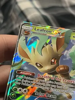 1X Leafeon GX - 13/156 - Pokemon Ultra Prism Sun & Moon Ultra Rare Card - NM - Image 2