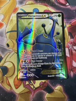 2014 Pokemon TCG Heracross EX Full Holo Card 105/111 XY-Furious Fists NM / LP - Image 1