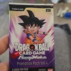 Bandai Dragon Ball Super Card Game Fusion World Promotion Pack Vol.4 Goku x3 - Image 1