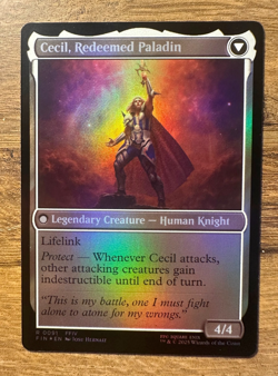 Magic MTG Final Fantasy Cecil, Dark Knight #91 FIN *FOIL* Rare - Image 2