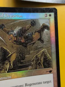 Fanatical Devotion & Lashknife MTG 2 Card. OLD VINTAGE FOIL. NEMESIS. - Image 5