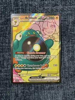 Pokemon TCG Iono's Bellibolt EX Full Art Ultra Rare Holo Card 172/159 - Image 1