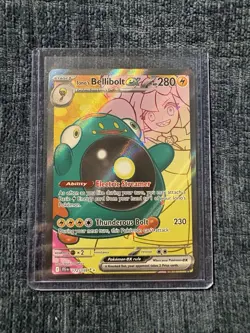 Pokemon TCG Iono's Bellibolt EX Full Art Ultra Rare Holo Card 172/159 - Image 3