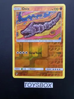 Carte Pokemon Onix Reverse 109/214 / SL Alliance Infaillibles SL10 / Exc FR - Image 2