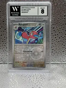 Porygon2 143/182 Paradox Rift Reverse Holo Pokemon Card 2023 Near Mint 8 Slab - Image 1