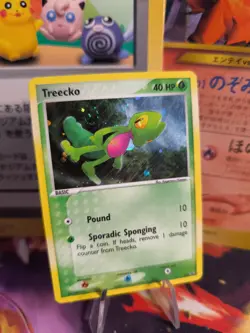 Pokemon Karte Card Treecko Geckarbor Nintendo Wizard Promo Holo Good- - Image 1