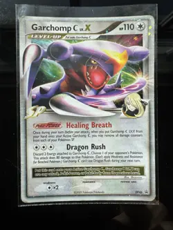 POKEMON TCG DIAMOND AND PEARL GARCHOMP C LV.X DP46 110HP HOLO PROMO ENGLISH - Image 1