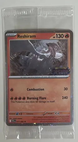 Pokemon Phantasmal Flames Reshiram Stamped Promo Sealed - Image 1