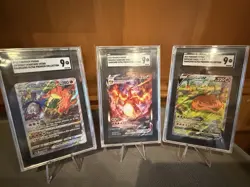 Pokemon 2022 Promo Charizard V, VMAX, VSTAR Ultra Premium Collection SGC 9 Lot - Image 1