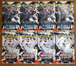 Pokemon Black Bolt White Flare Booster Pack Lot 8 Packs Pokemon S&V TCG - Image 1