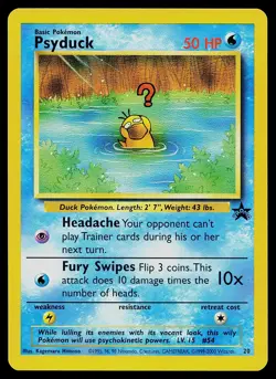 Pokemon Card WoTC Black Star Promo Psyduck 20 NM/LP - Image 1