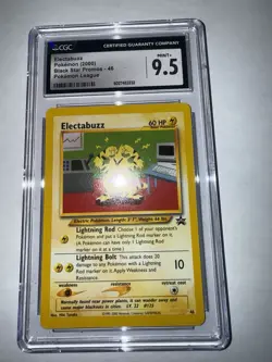 CGC 9.5 Electabuzz #46 WOTC Black Star Promo Pokemon TCG MINT+ Vintage 2000 - Image 1