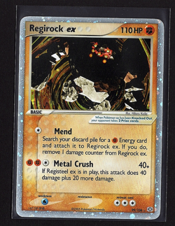 2005 POKEMON EX EMERALD REGIROCK EX #99/103 HOLO RARE FOIL - Image 1