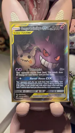 Pokemon Sun & Moon Gengar Mimikyu GX Alternate Art Card 165/181, See Pictures! - Image 1