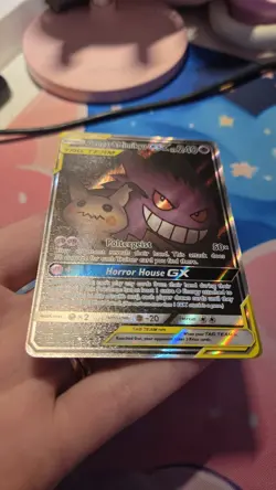 Pokemon Sun & Moon Gengar Mimikyu GX Alternate Art Card 165/181, See Pictures! - Image 2