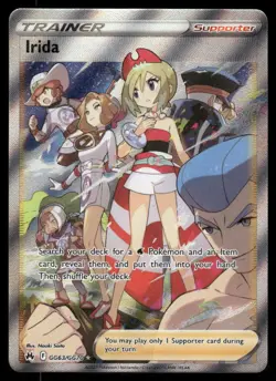 Pokemon Cards Irida GG63/GG70 Crown Zenith Galarian Gallery Rare Ultra NM - Image 1