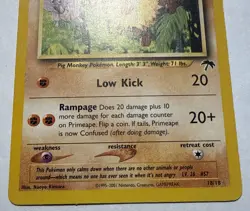 Pokemon TCG Primeape 18/18 Southern Islands Regular Light Play - Image 2