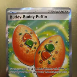 Buddy-Buddy Poffin 167/132 Mega Evolution Full Art Pokemon Card MINT - Image 4