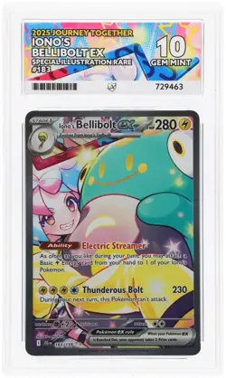 ACE 10 - Pokemon Iono’s Bellibolt EX 183/159 Journey Together SIR Ionos English - Image 1