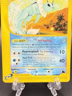 Vaporeon 33/144 English Normal Pokemon Skyridge NM - Image 4