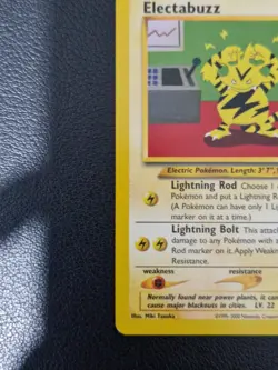 Vintage Pokemon Electabuzz Black Star Promo No 46 Card World Championship 2000 - Image 5