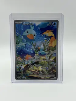 Pokemon TCG Ducklett Illustration Rare Holo White Flare 109/086 NM English - Image 1