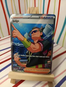 Judge 222/182 Sv10: Destined Rivals Ultra Rare Holo Trainer Pokemon TCG - Image 1