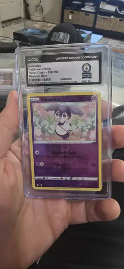 GUINNESS WORLD RECORD 1 OF 1 Indeedee (2020) Rebel Clash #88 Reverse Holo - Image 2