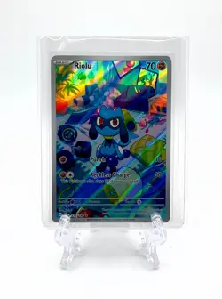 RIOLU 2023 Pokemon TCG SV01 Scarlet & Violet #215/198 ILLUSTRATION RARE HOLO - Image 3