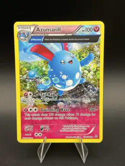 Pokemon TCG Azumarill Primal Clash 104/160 Regular Holo Rare MP - Image 1