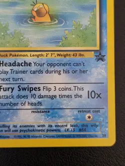 Psyduck No.20 WOTC Black Star Promo Pokemon Card - Image 4