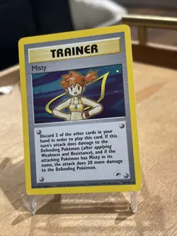 2000 Pokemon Gym Heroes Misty Holo #18/132 - Image 3