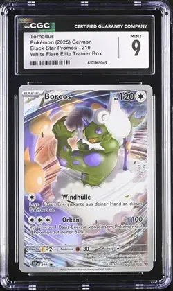 Pokemon Tornadus SVP210 Pokemon Center Stamp Black Star Promo - PSA CGC 9 German - Image 1
