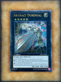 Yugioh Artifact Durendal PRIO-EN049 Ultimate Rare 1st Ed MP - Image 1
