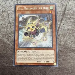 Filo, Messenger Fur Hire - DANE-EN015 -Rare 1st Ed Yugioh - LP - Image 1