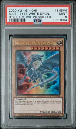 Yu-Gi-Oh! Blue-Eyes White Dragon MVP1-ENSV4 Ultra Rare Limited Edition PSA 9 - Image 1