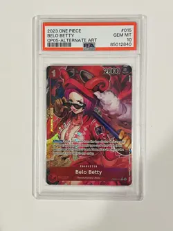 One Piece Awakening of the New Era OP05 - Belo Betty R Alternate Alt Art PSA 10 - Image 1