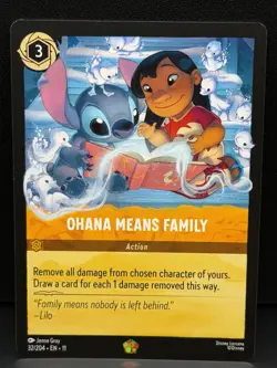 Ohana Means Family (Legendary) Disney Lorcana Winterspell 32/204 - Image 1